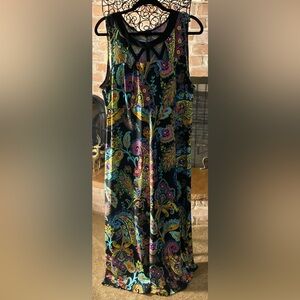 Slinky Brand Vibrant Paisley Patterned Maxi Dress